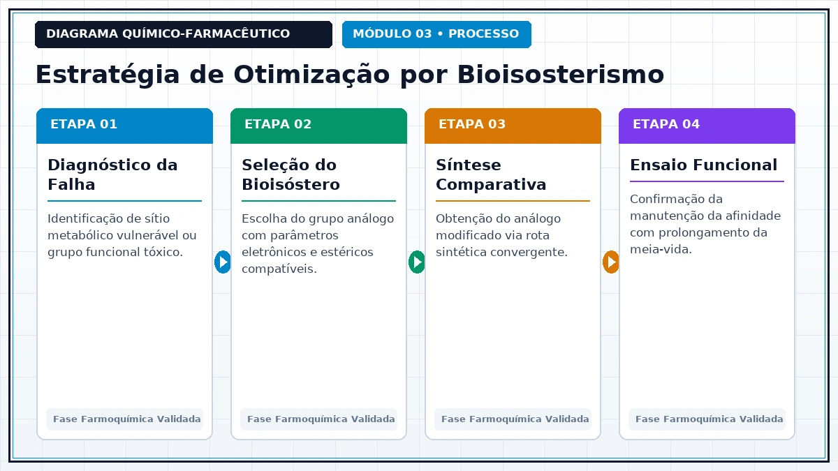 Diagrama Técnico e Rota de Process Chemistry - Bioisosterismo Clássico e Não Clássico