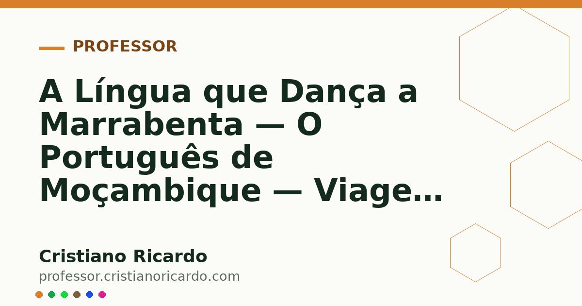 Card OG automático: A Língua que Dança a Marrabenta — O Português de Moçambique — Viagem Lusófona 2008