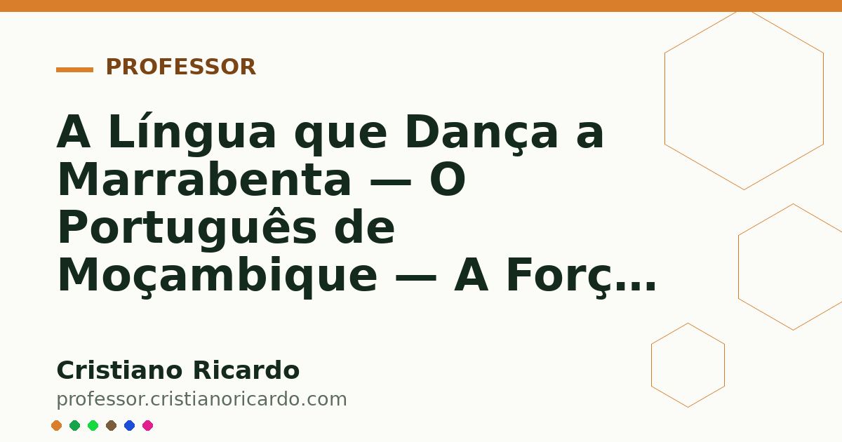Card OG automático: A Língua que Dança a Marrabenta — O Português de Moçambique — A Força das Palavras 2024