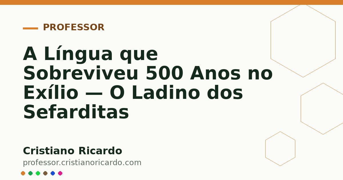 Card OG automático: A Língua que Sobreviveu 500 Anos no Exílio — O Ladino dos Sefarditas