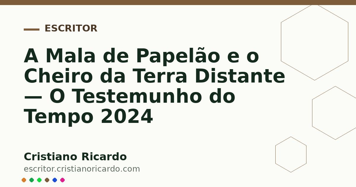 Card OG automático: A Mala de Papelão e o Cheiro da Terra Distante — O Testemunho do Tempo 2024