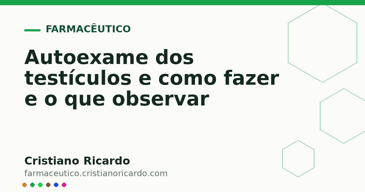 Card OG automático: Autoexame dos testículos e como fazer e o que observar
