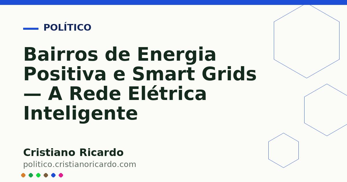 Card OG automático: Bairros de Energia Positiva e Smart Grids — A Rede Elétrica Inteligente