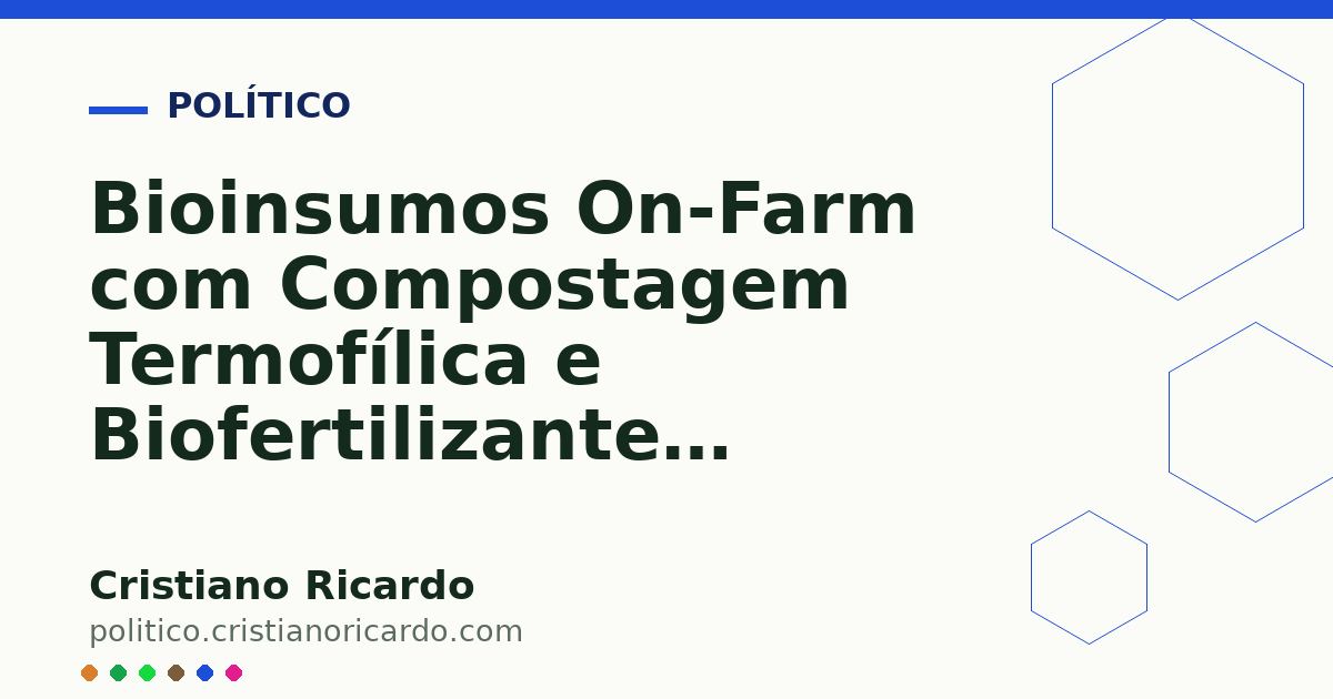 Card OG automático: Bioinsumos On-Farm com Compostagem Termofílica e Biofertilizantes Enriquecidos com Rochagem