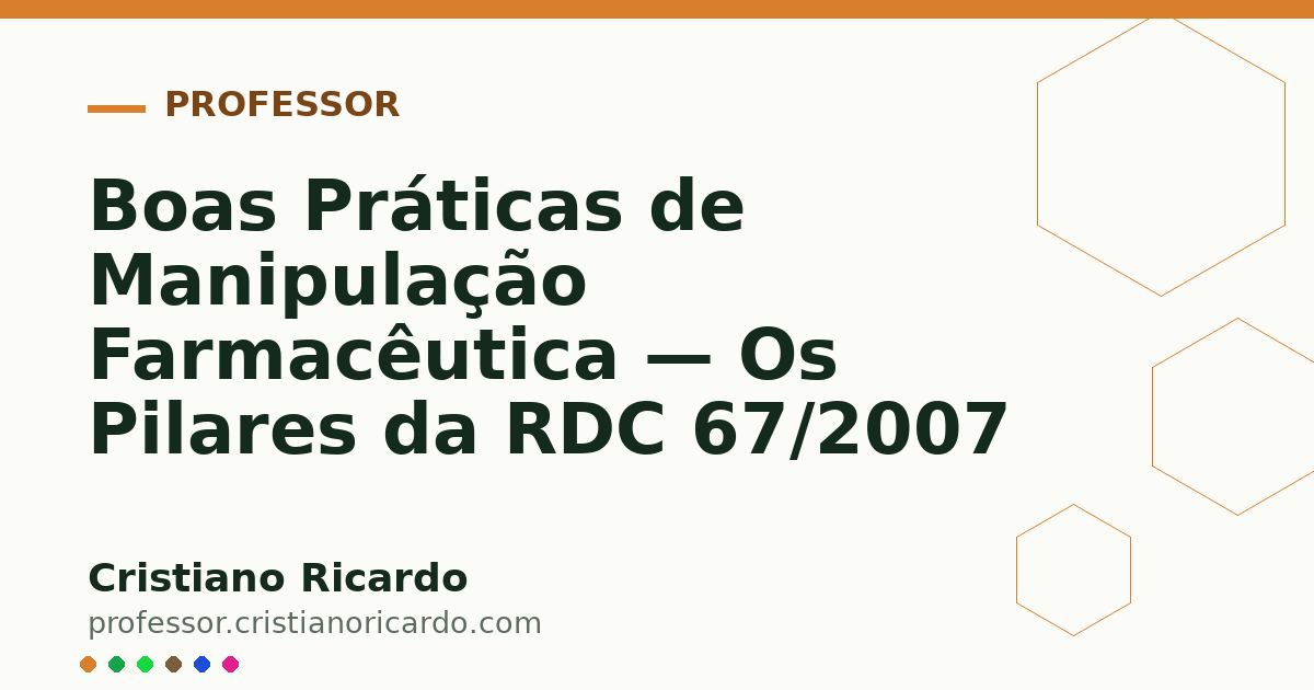 Card OG automático: Boas Práticas de Manipulação Farmacêutica — Os Pilares da RDC 67/2007