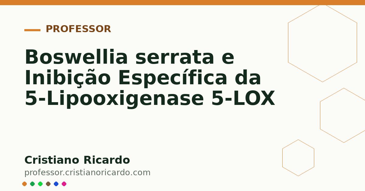 Card OG automático: Boswellia serrata e Inibição Específica da 5-Lipooxigenase 5-LOX