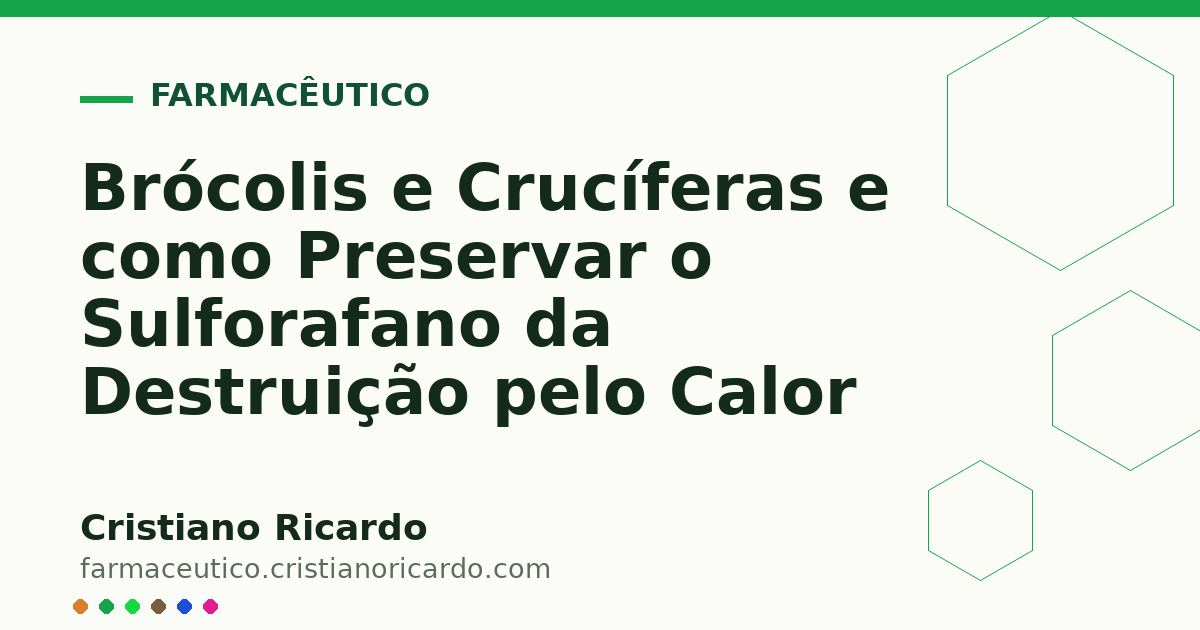 Card OG automático: Brócolis e Crucíferas e como Preservar o Sulforafano da Destruição pelo Calor