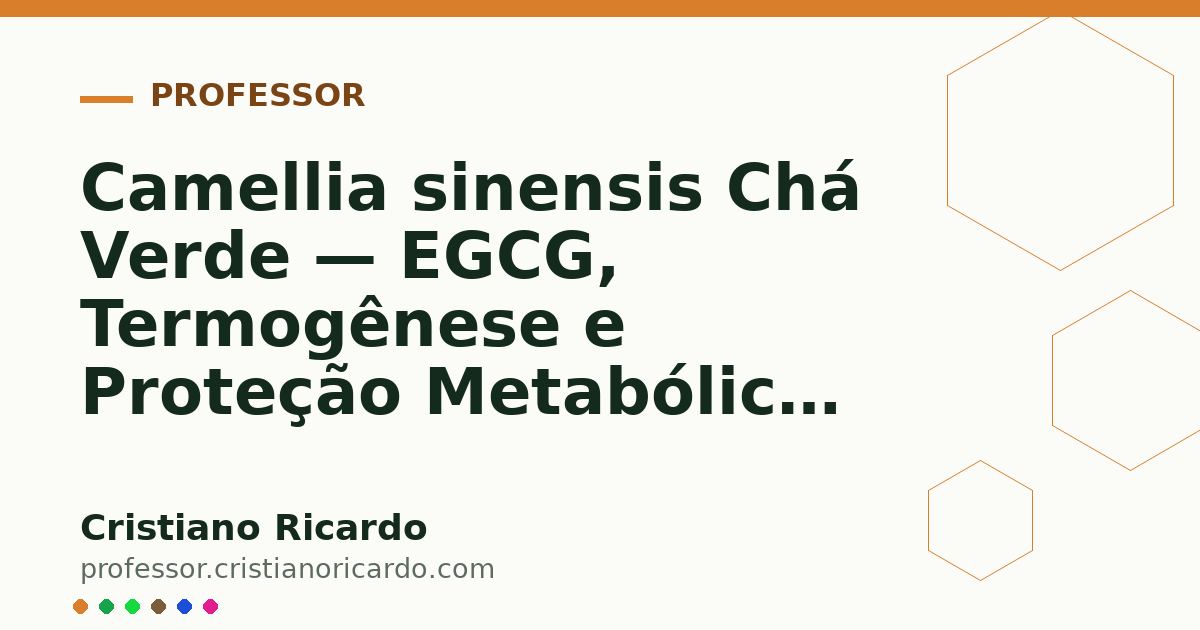 Card OG automático: Camellia sinensis Chá Verde — EGCG, Termogênese e Proteção Metabólica Aprofundamento 8