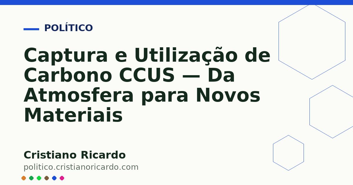 Card OG automático: Captura e Utilização de Carbono CCUS — Da Atmosfera para Novos Materiais