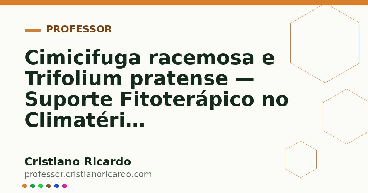 Card OG automático: Cimicifuga racemosa e Trifolium pratense — Suporte Fitoterápico no Climatério Aprofundamento 9