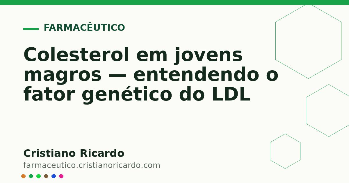 Card OG automático: Colesterol em jovens magros — entendendo o fator genético do LDL