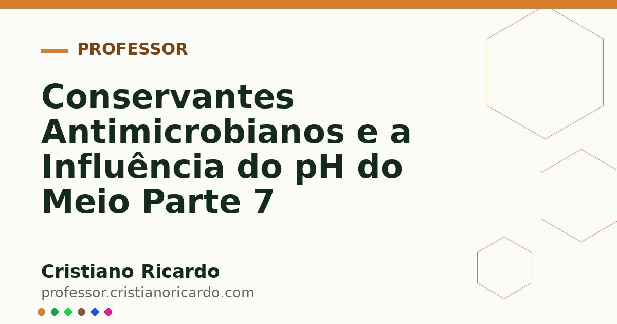 Card OG automático: Conservantes Antimicrobianos e a Influência do pH do Meio Parte 7