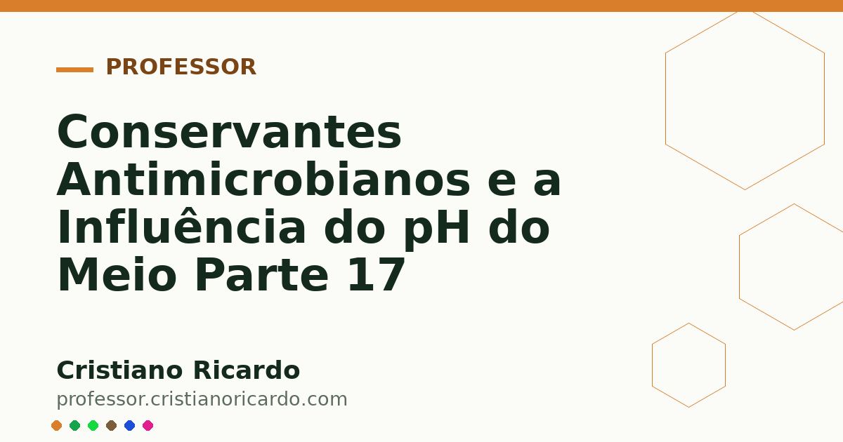 Card OG automático: Conservantes Antimicrobianos e a Influência do pH do Meio Parte 17
