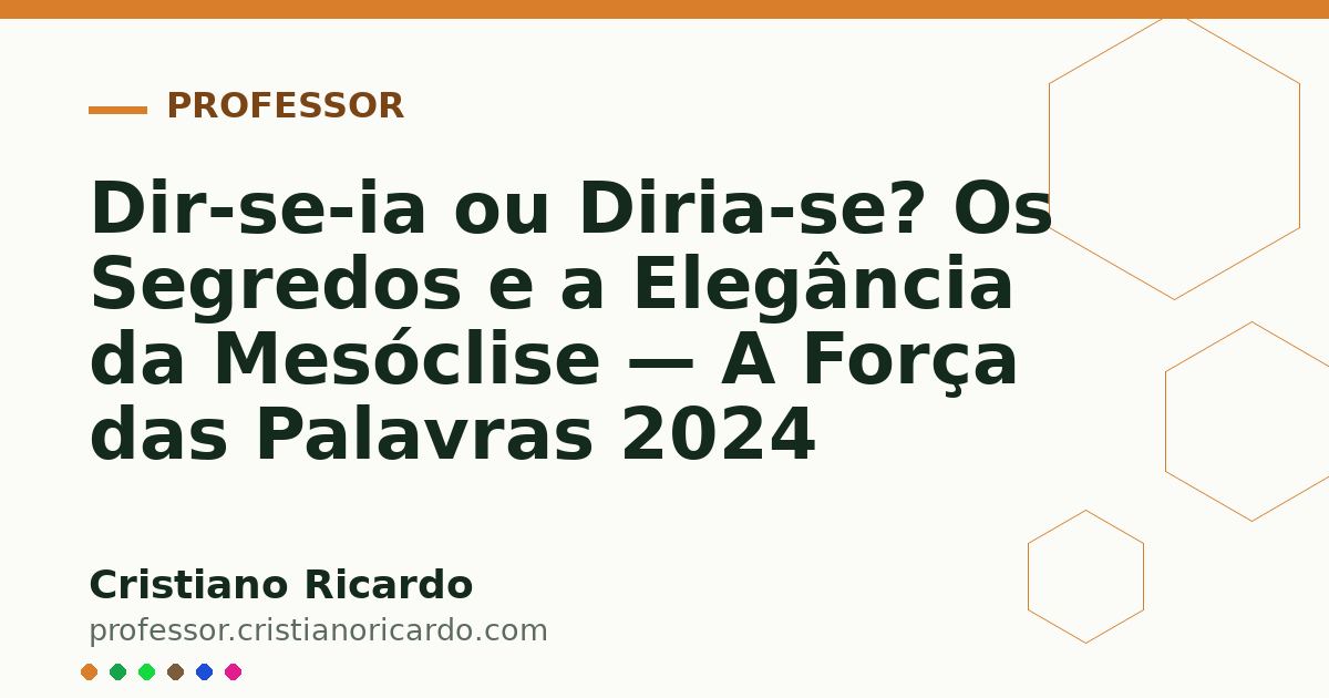 Card OG automático: Dir-se-ia ou Diria-se? Os Segredos e a Elegância da Mesóclise — A Força das Palavras 2024