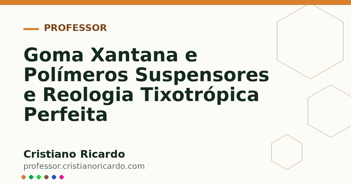 Card OG automático: Goma Xantana e Polímeros Suspensores e Reologia Tixotrópica Perfeita