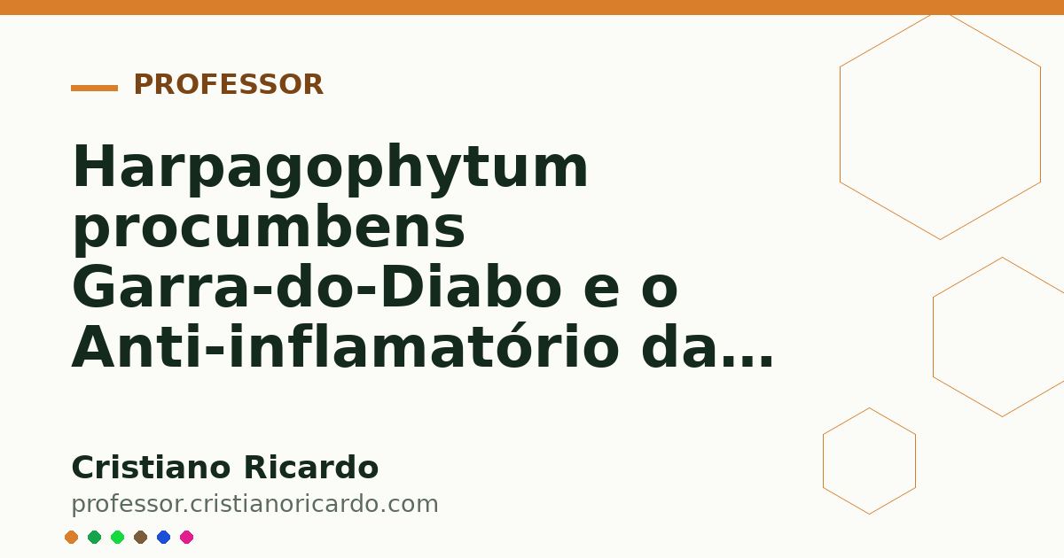 Card OG automático: Harpagophytum procumbens Garra-do-Diabo e o Anti-inflamatório das Articulações Aprofundamento 5