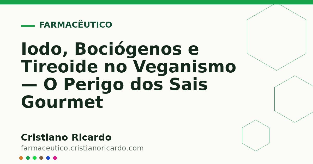 Card OG automático: Iodo, Bociógenos e Tireoide no Veganismo — O Perigo dos Sais Gourmet
