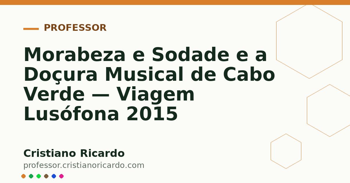 Card OG automático: Morabeza e Sodade e a Doçura Musical de Cabo Verde — Viagem Lusófona 2015
