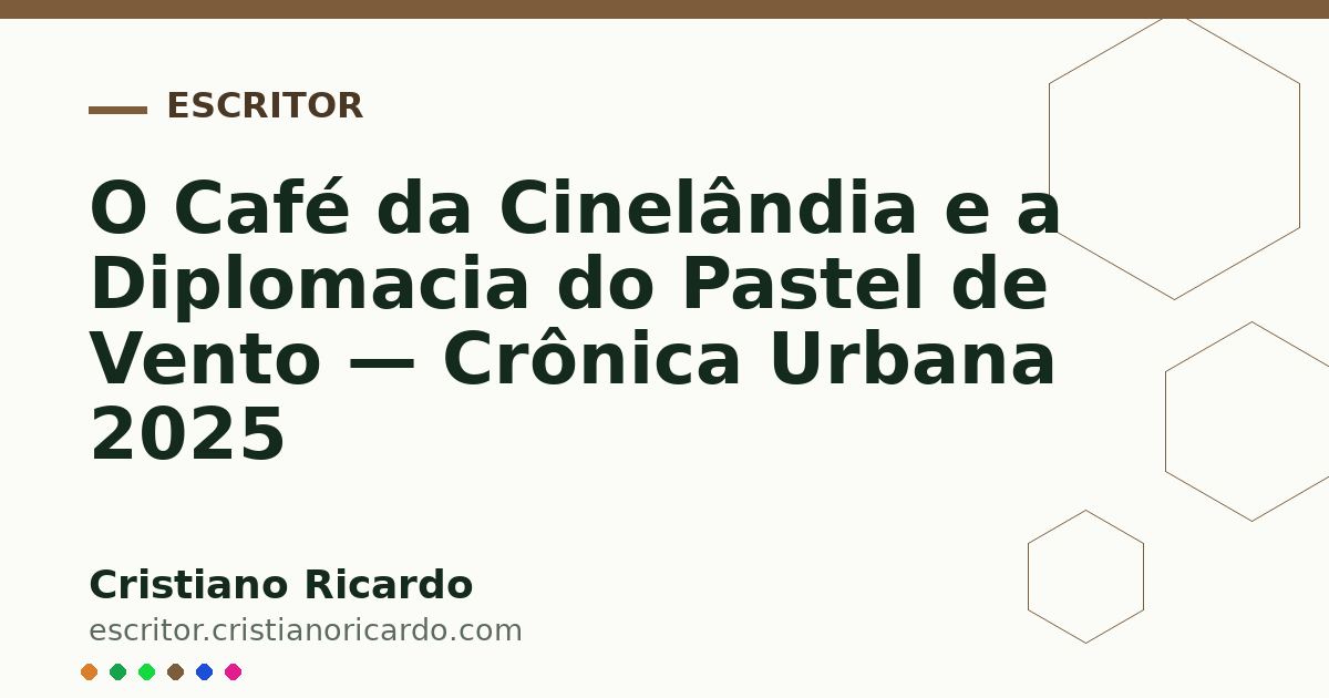 Card OG automático: O Café da Cinelândia e a Diplomacia do Pastel de Vento — Crônica Urbana 2025