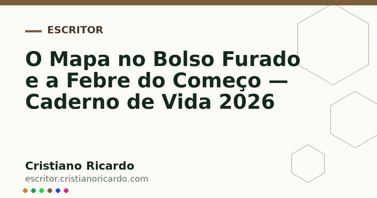 Card OG automático: O Mapa no Bolso Furado e a Febre do Começo — Caderno de Vida 2026