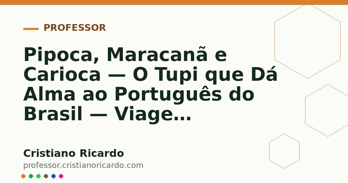 Card OG automático: Pipoca, Maracanã e Carioca — O Tupi que Dá Alma ao Português do Brasil — Viagem Lusófona 2023