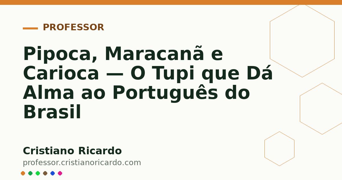 Card OG automático: Pipoca, Maracanã e Carioca — O Tupi que Dá Alma ao Português do Brasil