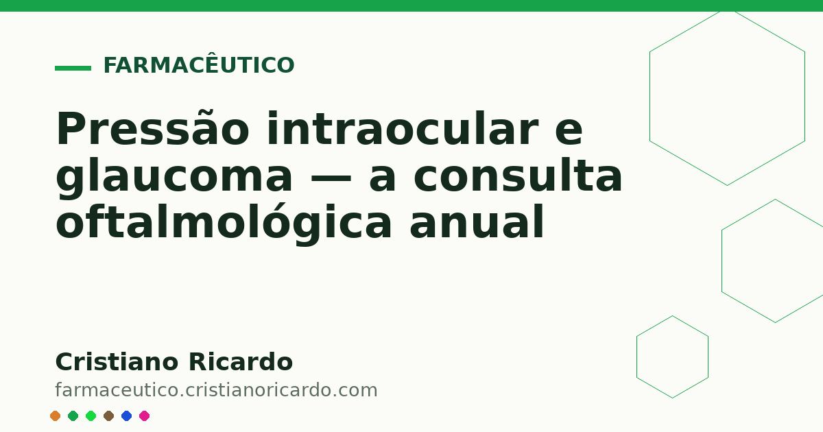 Card OG automático: Pressão intraocular e glaucoma — a consulta oftalmológica anual