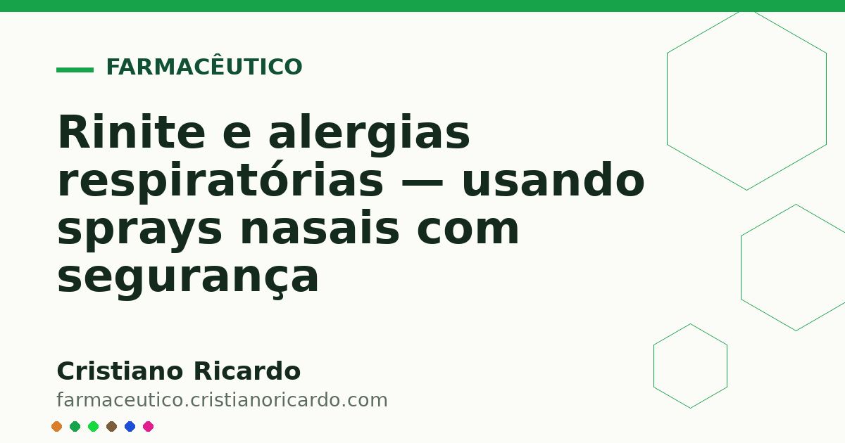 Card OG automático: Rinite e alergias respiratórias — usando sprays nasais com segurança