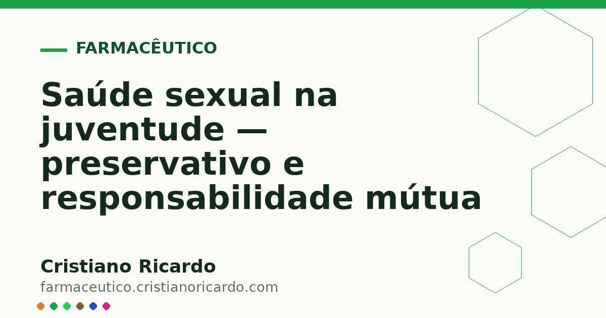 Card OG automático: Saúde sexual na juventude — preservativo e responsabilidade mútua