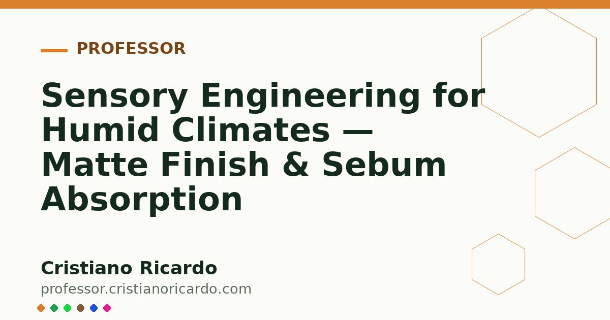 Card OG automático: Sensory Engineering for Humid Climates — Matte Finish & Sebum Absorption