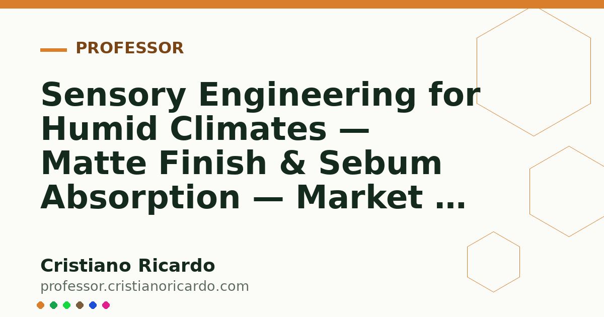 Card OG automático: Sensory Engineering for Humid Climates — Matte Finish & Sebum Absorption — Market & Science Review 2026