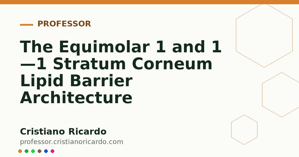 Card OG automático: The Equimolar 1 and 1 —1 Stratum Corneum Lipid Barrier Architecture