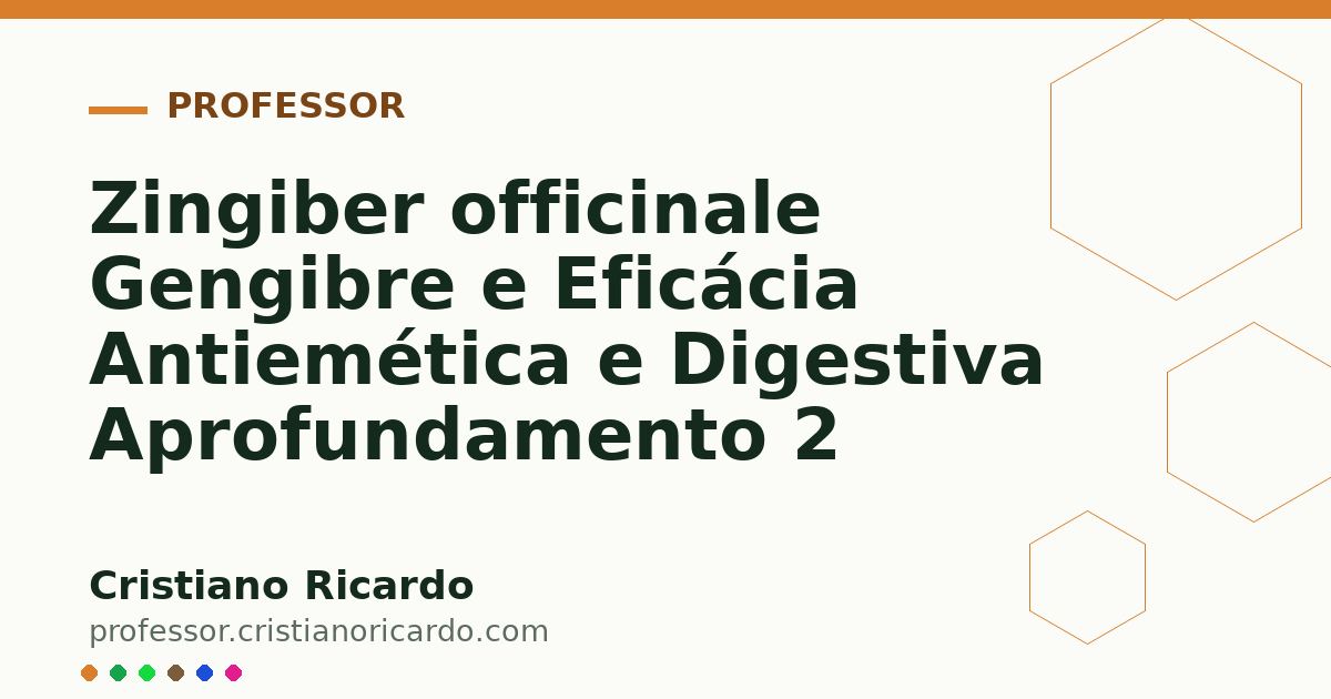 Card OG automático: Zingiber officinale Gengibre e Eficácia Antiemética e Digestiva Aprofundamento 2