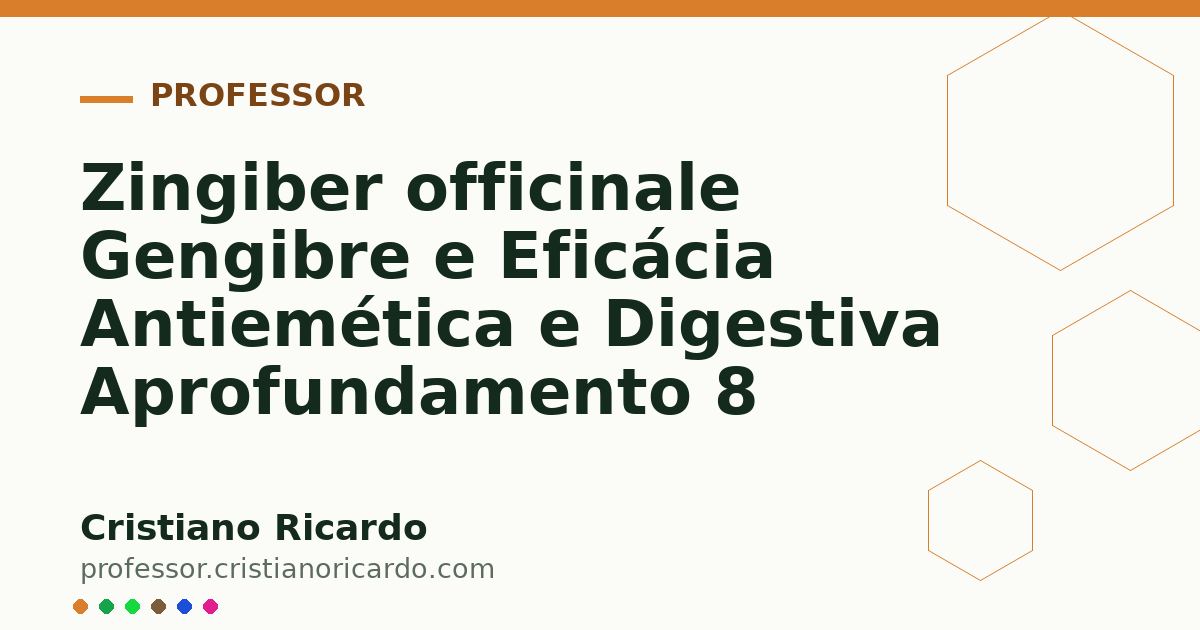 Card OG automático: Zingiber officinale Gengibre e Eficácia Antiemética e Digestiva Aprofundamento 8